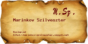 Marinkov Szilveszter névjegykártya